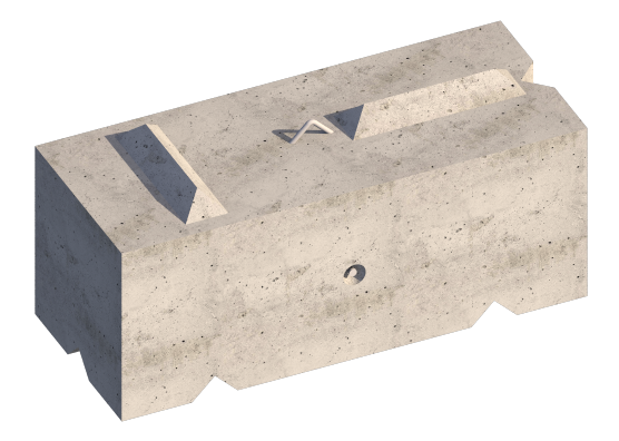 T2 Vee Interlocking Concrete Blocks