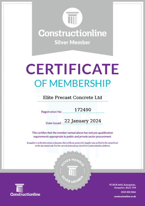 Constructionline Certificate of Membership 2024-2025