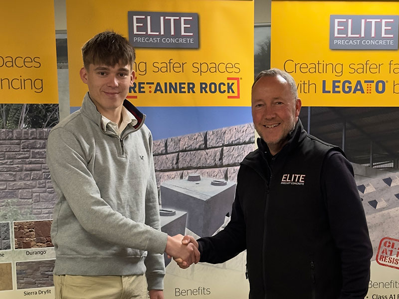 Elite Precast have announced engineering student, Will Creed as the winner