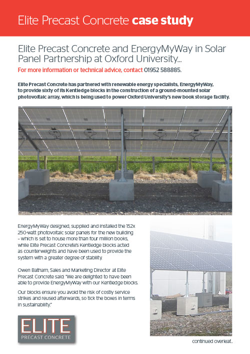 Elite Case Study - Solar Panel Partnership at Oxford University