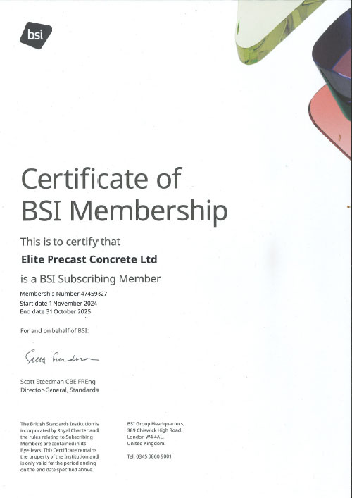 BSI Membership Certificate 2024 - 2025