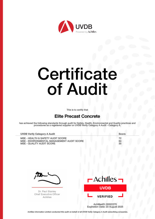 Achilles Certificate of Audit 2024-2025