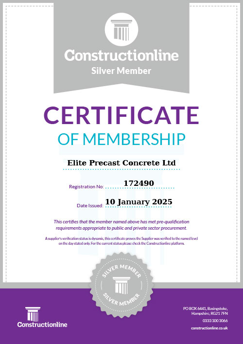 Constructionline Silver Membership Certificate 2025-2026